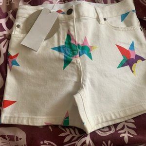 Stella McCartney Kids star-print Denim Shorts - Size 8y